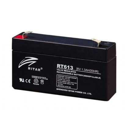 RITAR AGM Batteri 6V 1,3AH (94x24x52mm) F1