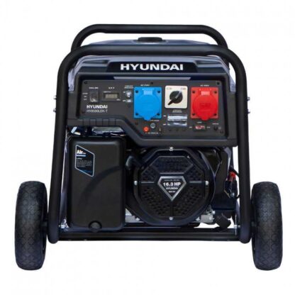 HYUNDAI HY10100LEK-T Proff Strømaggregat 8000W - 400V & 230V 1-FAS - elektrisk start - bensin - Bilde 2