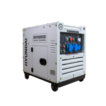 HYUNDAI DHY9000SEi Diesel Inverter Strømaggregat 6500W - Elektrisk start - Forvarming - ATS